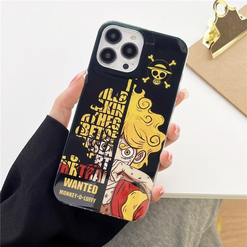 One Piece Luffy Sun Gold Phone Case